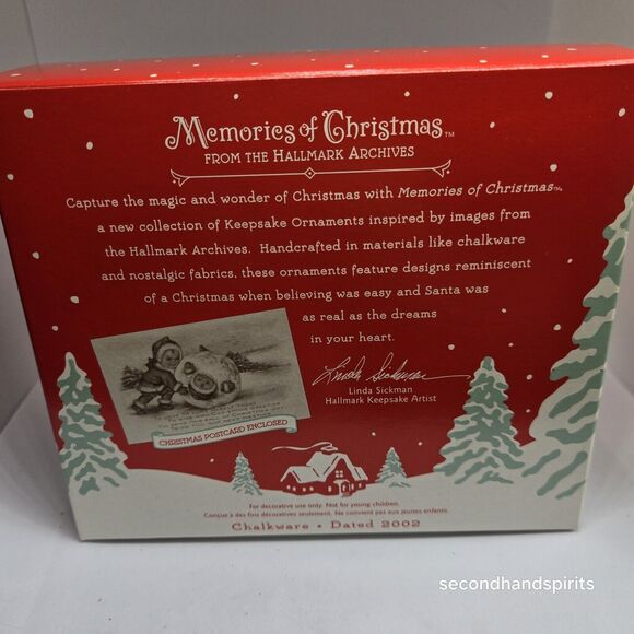 2002 Hallmark Keepsake Memories of Christmas Joy Ornament W/postcard - Picture 2 of 4